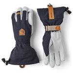 Army Leather Patrol Gauntlet 5 - finger Skihandsker - Unisex - Navy - Gumpel & Co