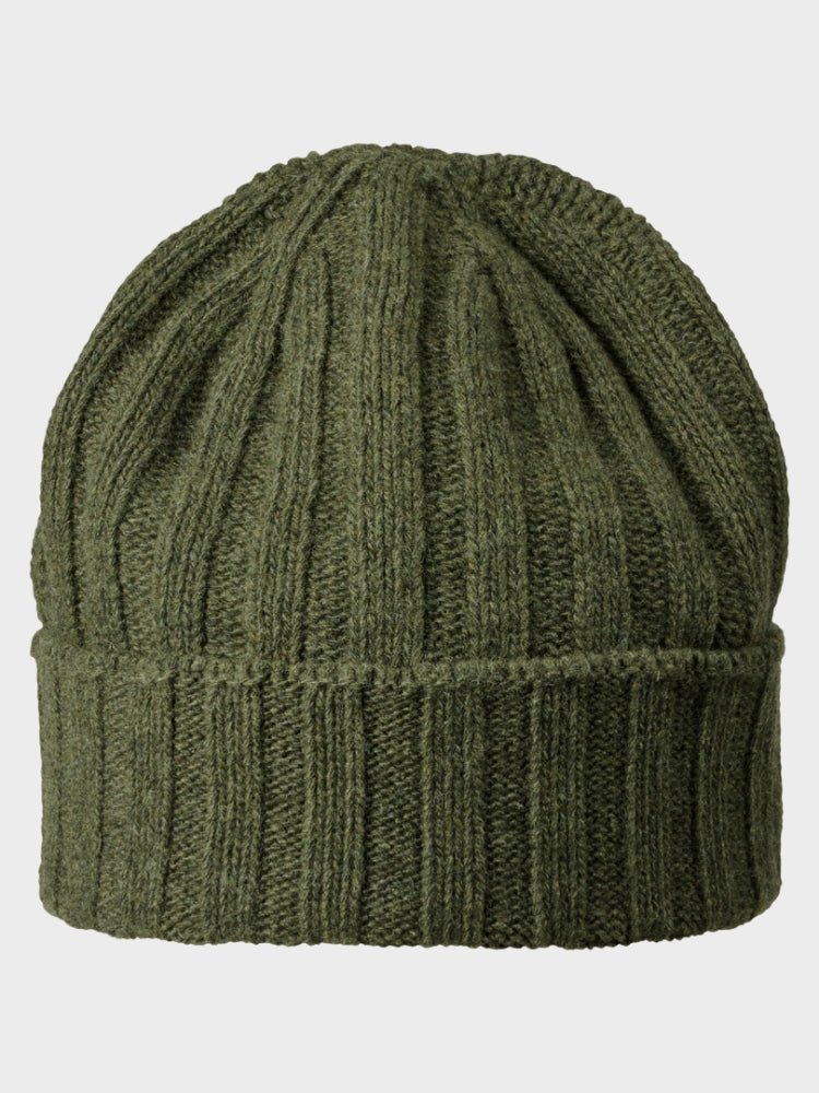 Beanie Soft Rec Cashmere/Wool - Unisex - Green - Gumpel & Co