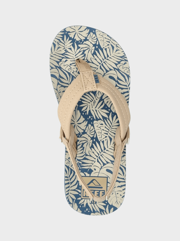 Little Ahi - sandaler til børn - Blue/Tan Palm - Gumpel & Co