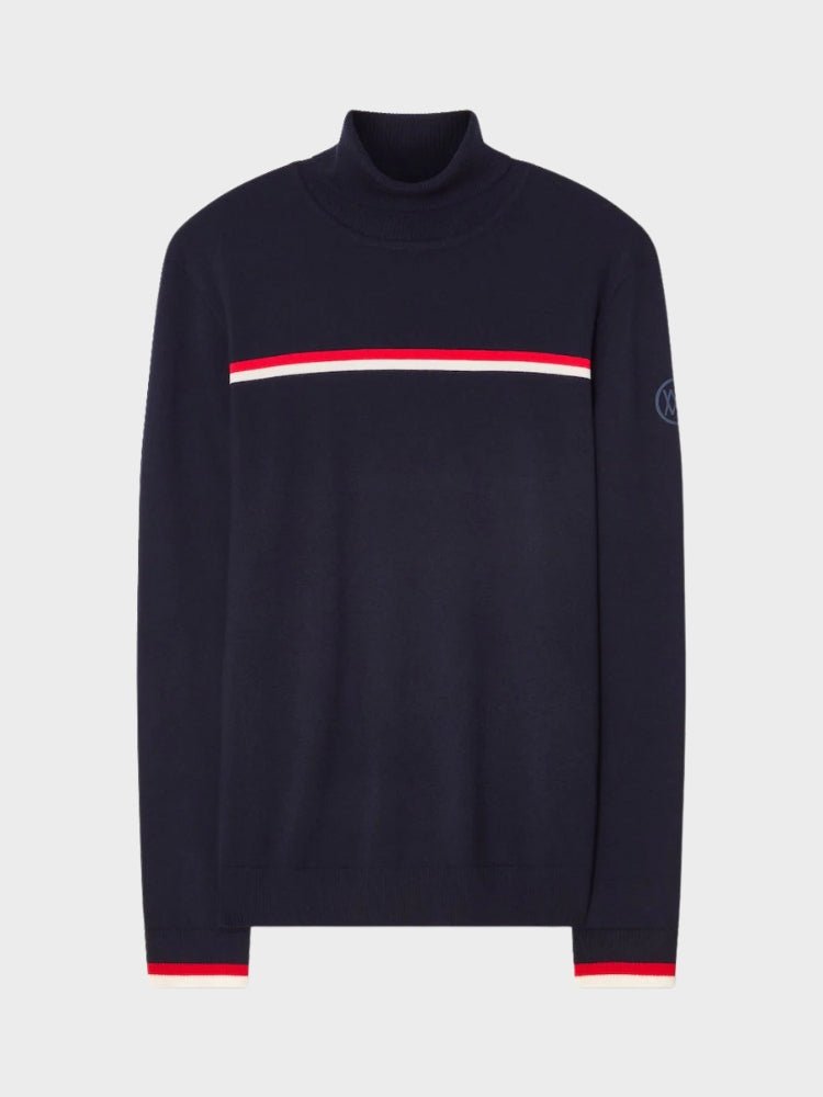 Freebird Turtleneck - Men - Navy Blue - Gumpel & Co