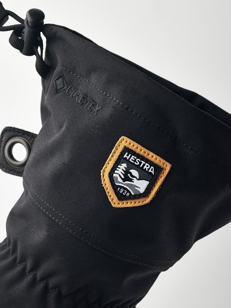 Army Leather Gore - Tex 5 - finger handske - herre - black - Gumpel & Co