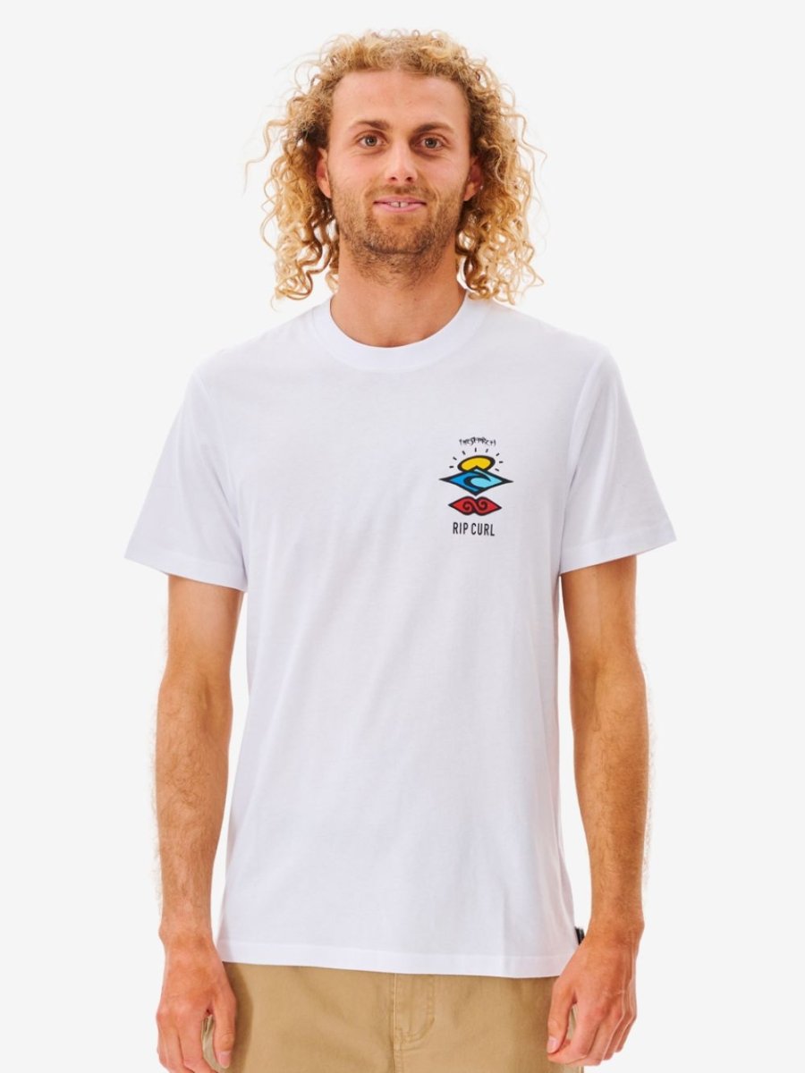 Search Icon Tee - Herre - White - Gumpel & Co