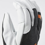 Army Leather Patrol Gauntlet 5 - finger Skihandsker - Unisex - Charcoal - Gumpel & Co