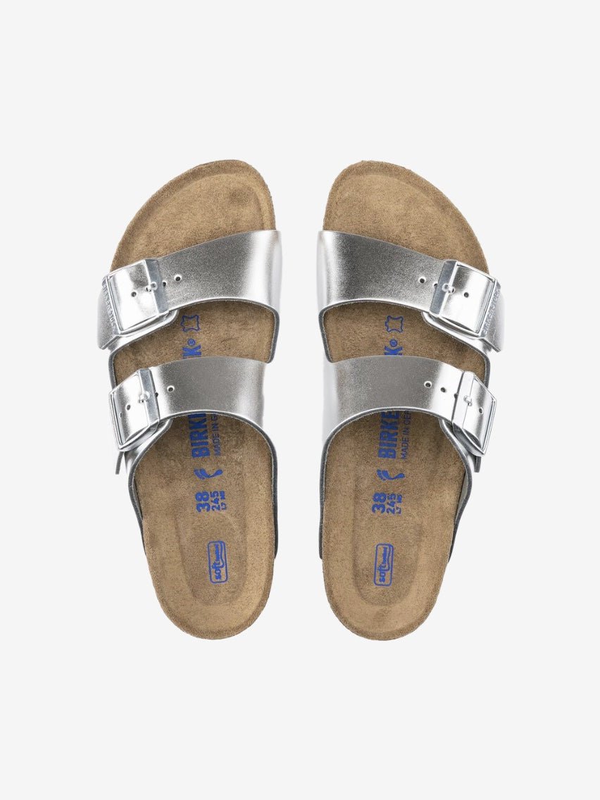 Arizona Sandal Naturlæder - Metallic Silver - Normal - Gumpel & Co