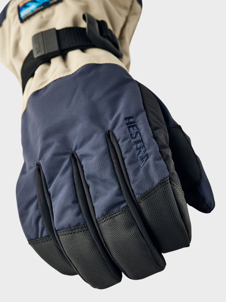 Gauntlet Sr. 5 - finger skihandske - unisex - Navy/Beige - Gumpel & Co