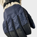 Gauntlet Sr. 5 - finger skihandske - unisex - Navy/Beige - Gumpel & Co