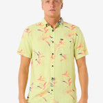 Fun Times Short Sleeve Shirt - Herre - Lime Wash - Gumpel & Co