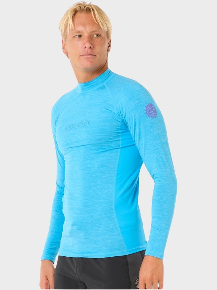 Dawn Patrol UV Long Sleeve Rash Guard - Mænd - Blue Paint - Gumpel & Co