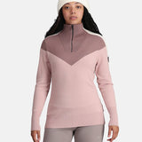 Women's Voss Half - Zip Uld Striktrøje - Dame - Prim Pink - Gumpel & Co