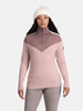 Women's Voss Half-Zip Wool Sweater - Ladies - Prim Pink