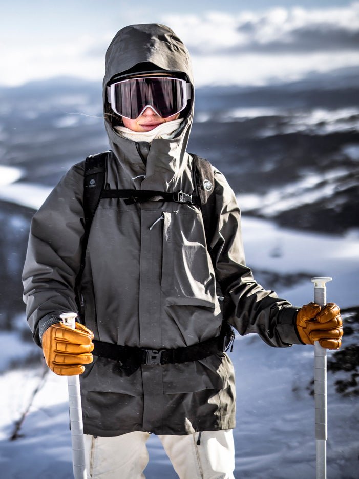 Fall Line 5 - finger Skihandsker - Unisex - Black/Black - Gumpel & Co