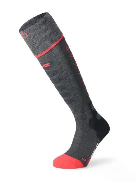 Heat Socks 5.1 Toe Cap Skistrømper - Unisex - Anthracit/Red - Gumpel & Co