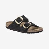 Arizona Big Buckle Nubuck Leather - Black - Normal - Gumpel & Co