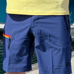 Stretched Quick - Dry Fabric Walkshorts - Herre - Navy - Gumpel & Co