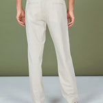 Men's Naturel Chino Hør Buks - Herre - Fog - Gumpel & Co