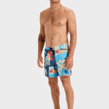 Surfsilk - Badebukser til mænd - Khaki Abstractom - Gumpel & Co