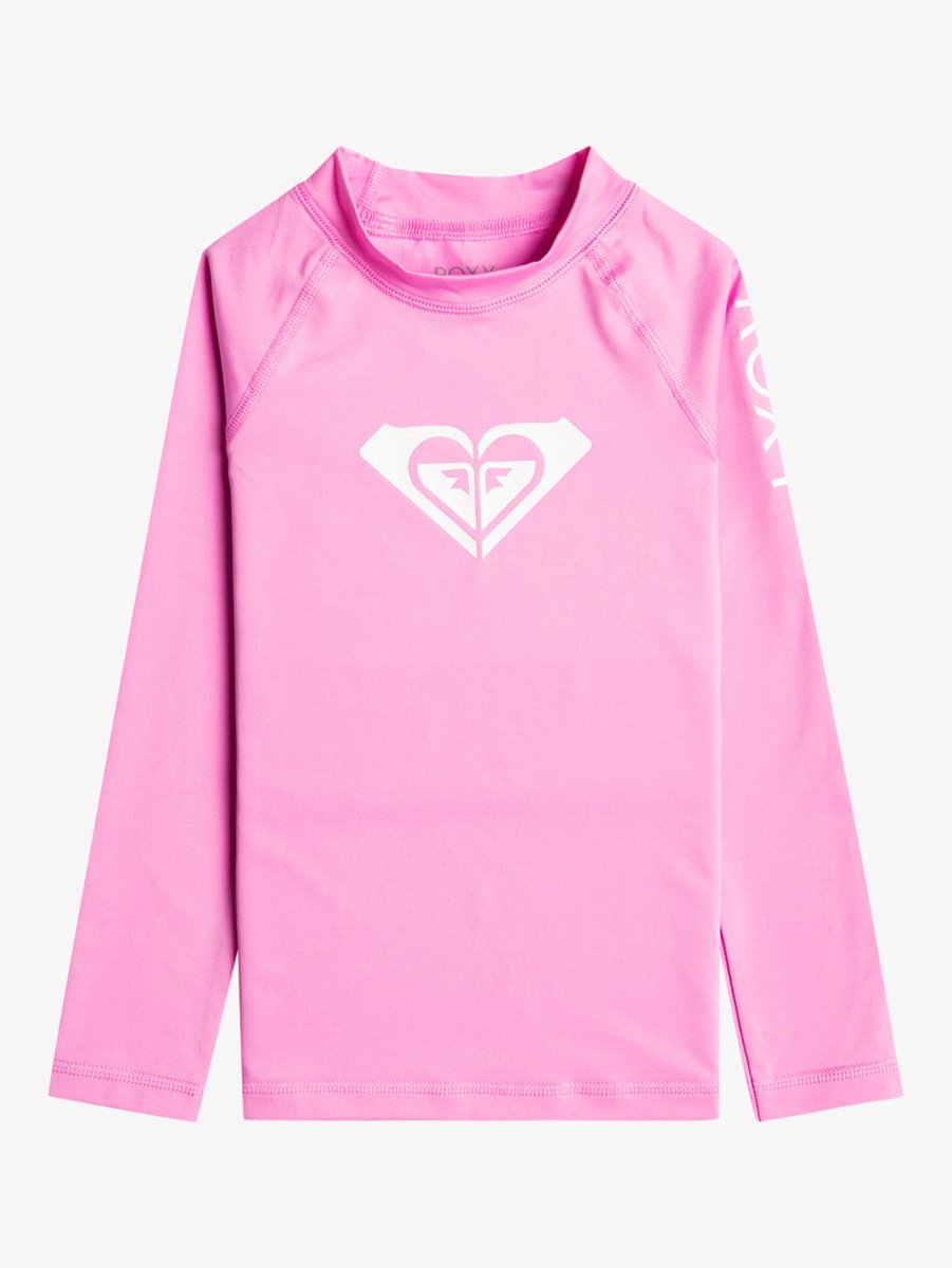 Kids Whole Hearted Long Sleeve UV/Rash Guard - Børn - Cyclamen - Gumpel & Co
