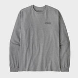 Long Sleeved P 6 Logo Responsibili Tshirt - Herre - Grå - Gumpel & Co