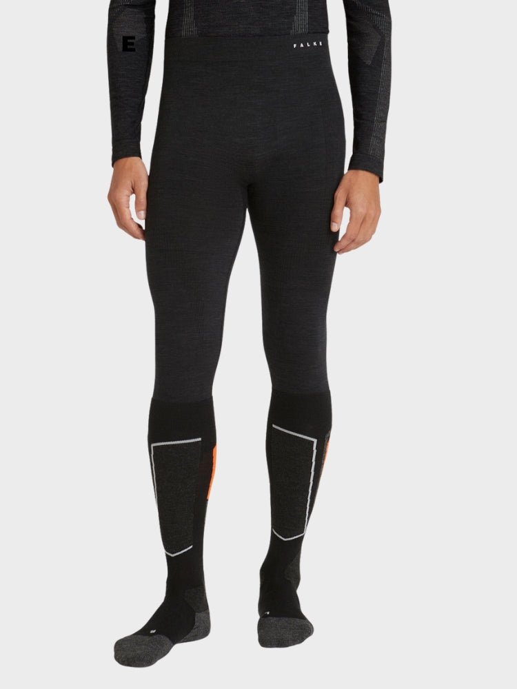 3/4 Wool Tech Skiunderbukser - Mens - Black - Gumpel & Co