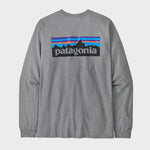 Long Sleeved P 6 Logo Responsibili Tshirt - Herre - Grå - Gumpel & Co