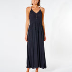 Classic Surf Maxi Dress - Dame - Black - Gumpel & Co