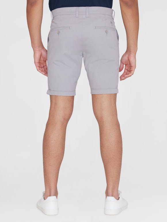 Men's Chuck Regular Chino Poplin Shorts - Herre - Alloy (Grå) - Gumpel & Co