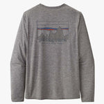 Capilene Cool Daily Graphic UV T-shirt - Herre - Skyline Feather Grey - Gumpel & Co