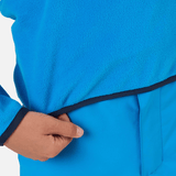 Strawpile Fleece Midlayer m/halfzip - Børn - Blå - Gumpel & Co