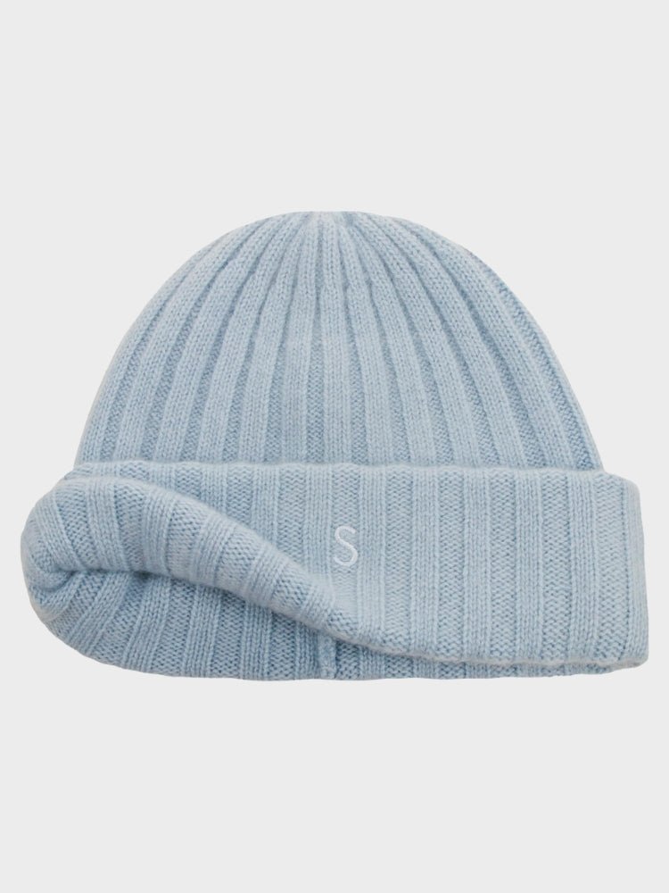 Cashmere Beanie - Unisex - Cashmere Blue - Gumpel & Co