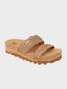 Cushion Vista Hi - Women's Sandals - Chocolate Raffia