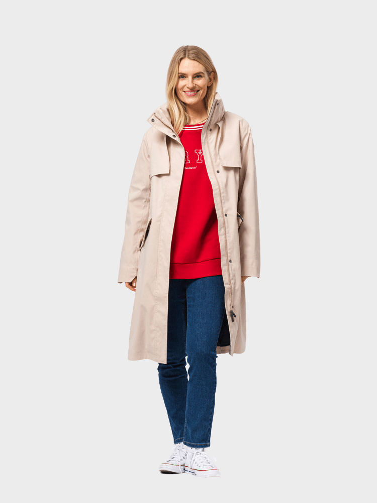 Susan - regnfrakke til damer - Doeskin - Gumpel & Co