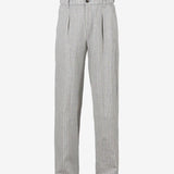Deleste Striped Trousers - Dame - Iron Blue/Chalk - Gumpel & Co
