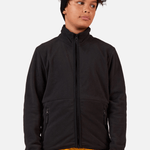 Strawpile Fleece Midlayer m/lynlås - Børn - Sort - Gumpel & Co