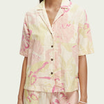 Women's Printed Camp Skjorte - Dame - Vondelfield Blossom - Gumpel & Co