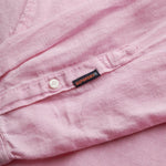 Vacation L/S Linen Shirt - Men - Coastal Pink - Gumpel & Co