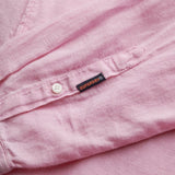 Vacation L/S Linen Shirt - Men - Coastal Pink - Gumpel & Co