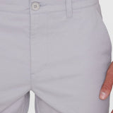 Men's Chuck Regular Chino Poplin Shorts - Herre - Alloy (Grå) - Gumpel & Co