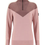 Women's Voss Half - Zip Uld Striktrøje - Dame - Prim Pink - Gumpel & Co
