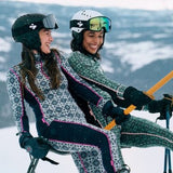 Women's Rose 100% Merino High Waist Skiunderbukser - Dame - Royal - Gumpel & Co