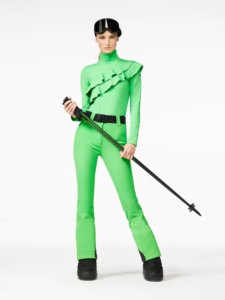 Women's Pippa Softshell Skibukser - Dame - Flash Green - Gumpel & Co