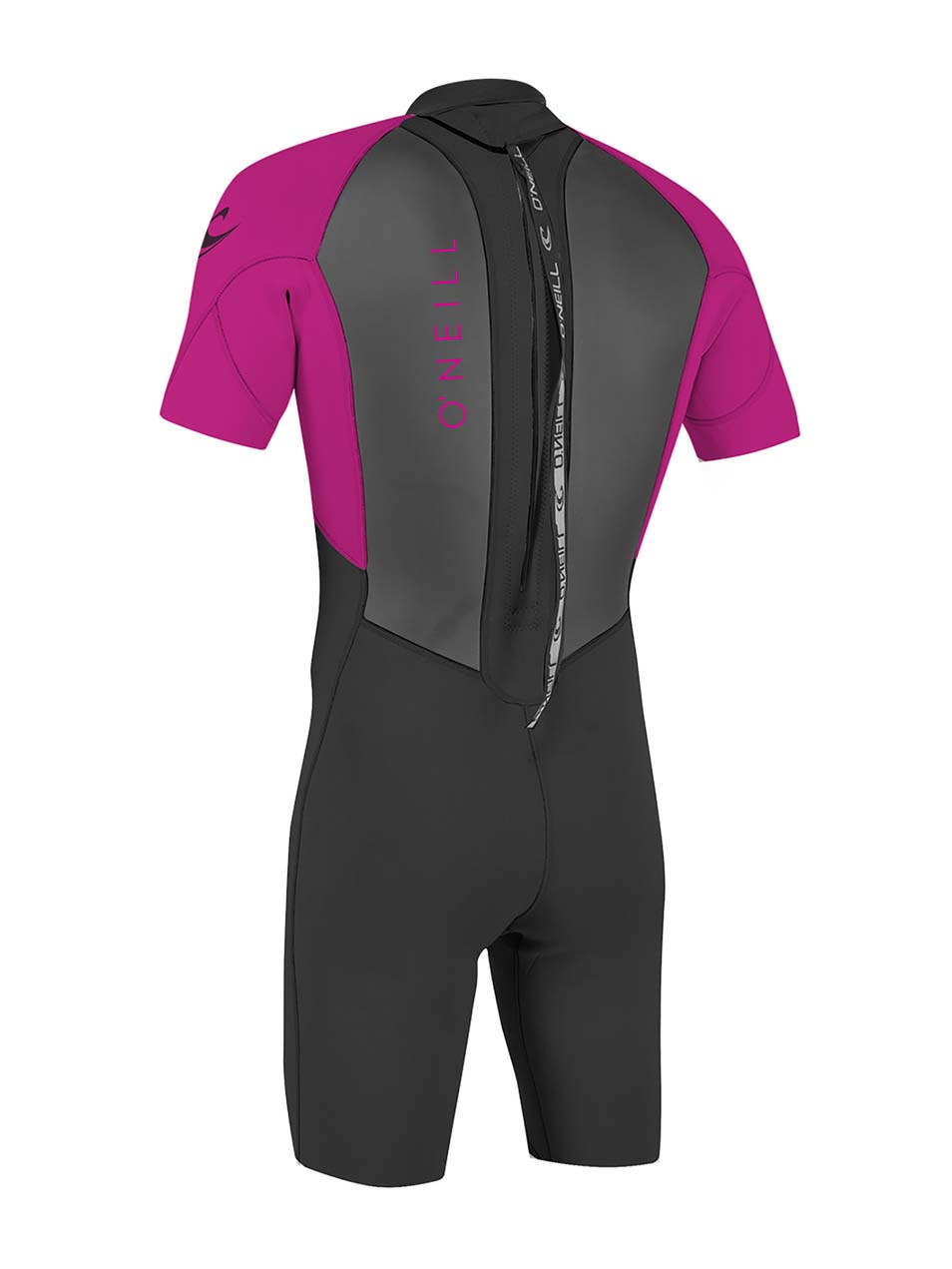 Youth Reactor II 2mm Back Zip Shorty våddragt | Børn | Black/Berry - Gumpel & Co