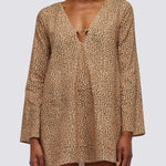 Women's LS Leorock Print Dress - Dame - Earth - Gumpel & Co