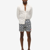 Tile Print 16 Badebukser - Herre - Navy Tala - Gumpel & Co