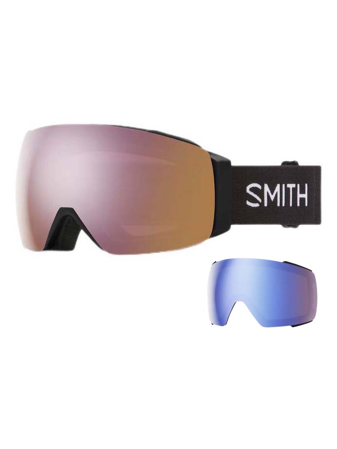 I/O MAG Skibriller - Unisex - Black/ChromaPop Everyday Rose Gold Mirror + ekstra linse - Gumpel & Co