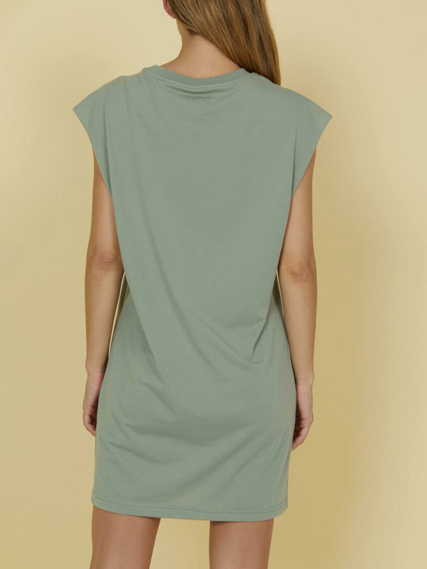 Women's Sleveless T-shirt Kjole - Dame - Seagrass - Gumpel & Co