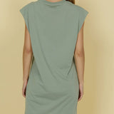 Women's Sleveless T-shirt Kjole - Dame - Seagrass - Gumpel & Co