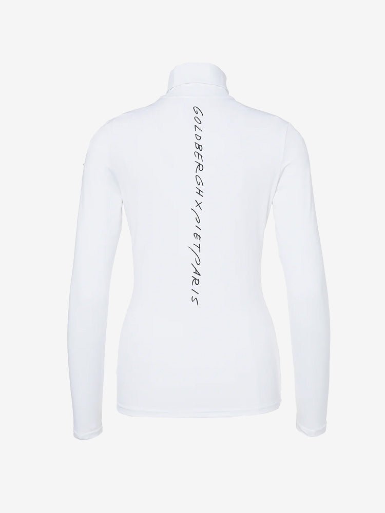 Femme Long Sleeve Turtleneck - Dame - White - Gumpel & Co