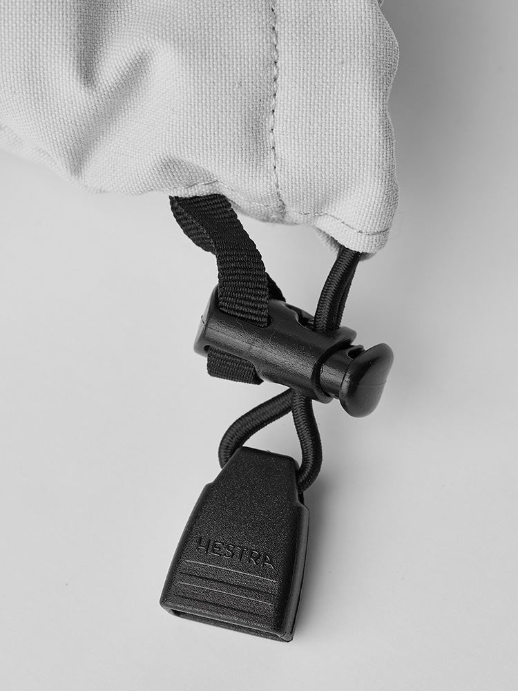 Female Heli 5 - finger Skihandsker - Dame - Pale Grey/Off White - Gumpel & Co