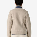 Classic Retro Fleece Trøje - Dame - Natural/New Navy - Gumpel & Co