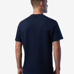 T-shirt with logo patch - Men - Navy Blue - Gumpel & Co